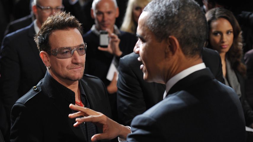 Bono und Barack Obama im Dezember 2011