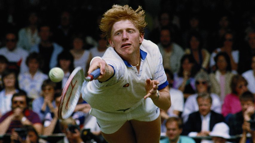 Boris Becker im Juli 1985 in Wimbledon