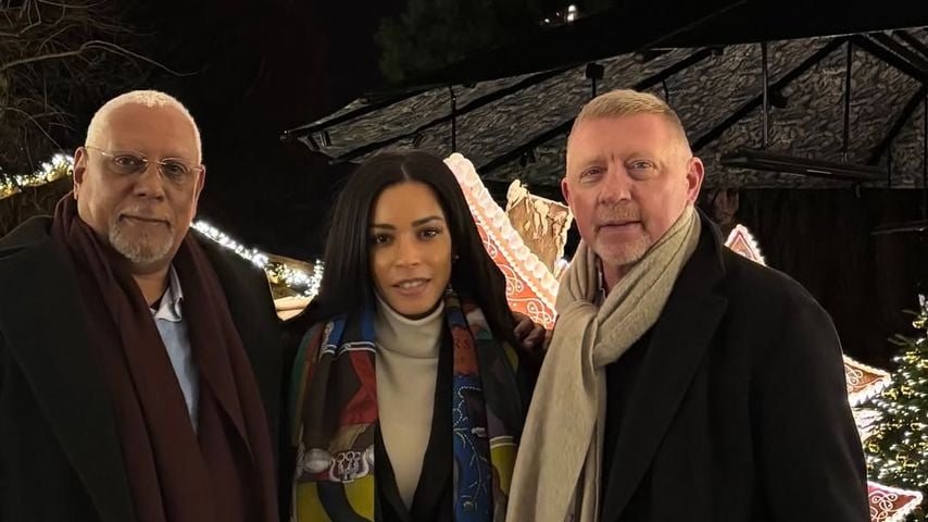 Boris Becker, Ehefrau Lilian und Schwiegervater Victor.
