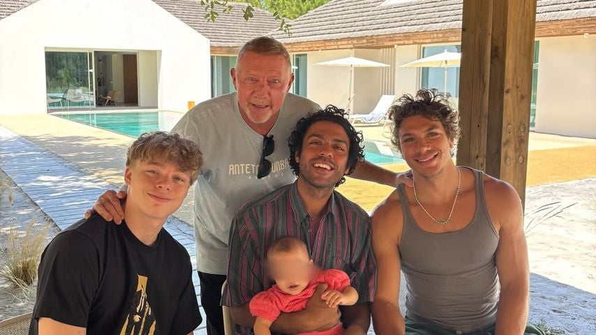 Padel mit Papa Boris: So harmonisch urlaubt der Becker-Clan