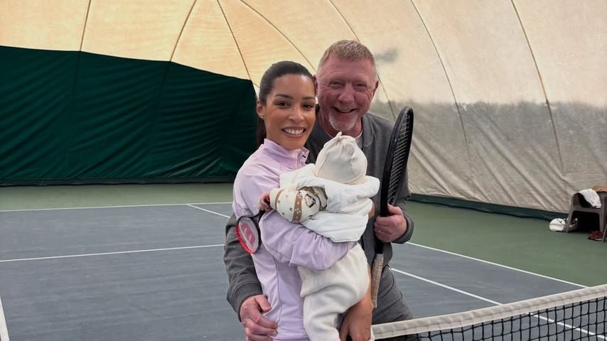 Mini-Schläger: Boris Becker bringt Baby Zoë auf Tennisplatz