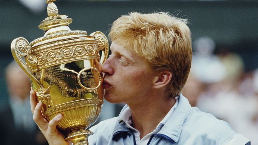 Boris Becker 1985 bei seinem Wimbledon-Sieg in London