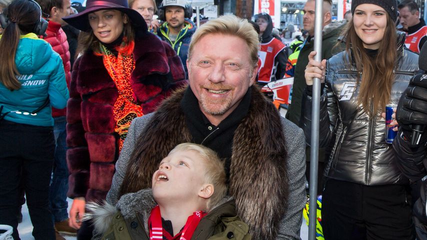 Boris Becker mit seinem Sohn Amadeus im Dezember 2015