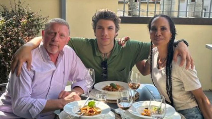 Boris Becker mit seinem Sohn Elias und seiner Ex-Frau Barbara