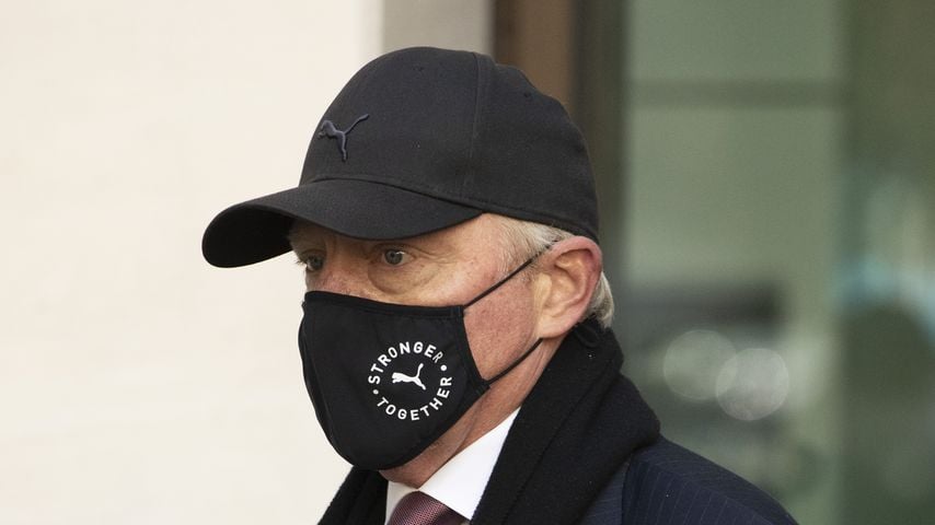 Boris Becker nach seiner Anhörung am Westminster Magistrates Court in London