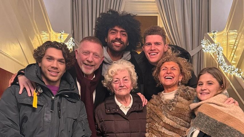 Boris Becker mit seiner Familie, Dezember 2023