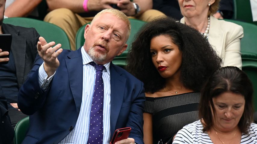 In Wimbledon: Boris Becker wird von neuer Freundin begleitet