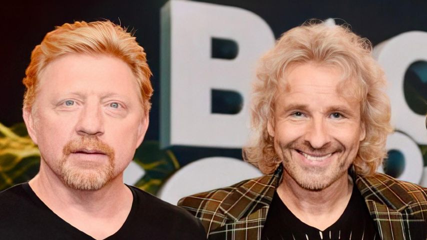 Boris Becker und Thomas Gottschalk in jüngeren Jahren