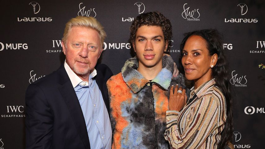 Boris, Elias und Barbara Becker bei der She's-Mercedes-Show in Berlin im Februar 2020