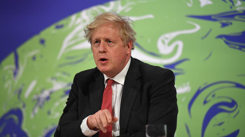Boris Johnson beim virtuellen Klimagipfel im April 2021