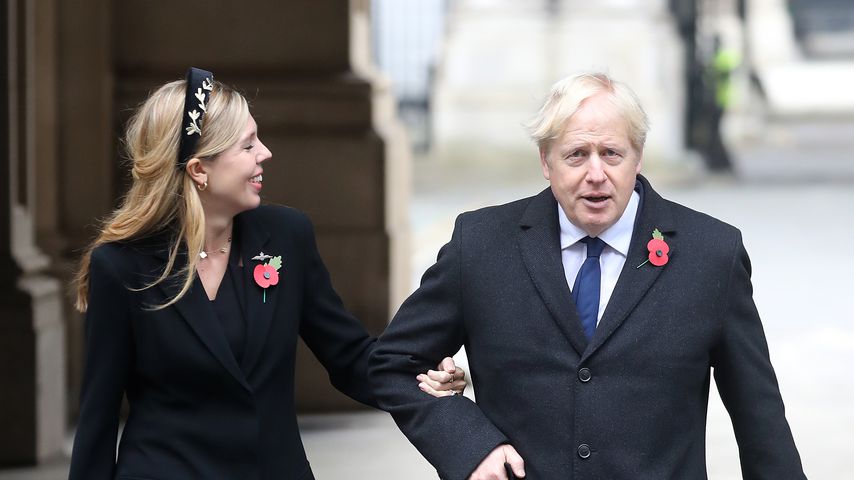 Boris Johnson und Carrie Symonds zum National Service of Remembrance 2020