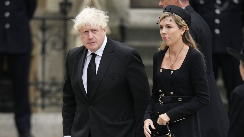 Boris und Carrie Johnson bei der Beerdigung von Queen Elizabeth II.