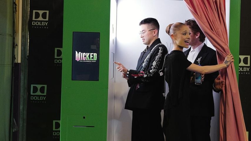 Bowen Yang, Ariana Grande und Ethan Slater, November 2025