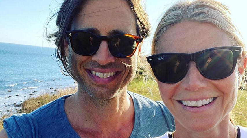 Brad Falchuk und Gwyneth Paltrow an ihrem ersten Hochzeitstag