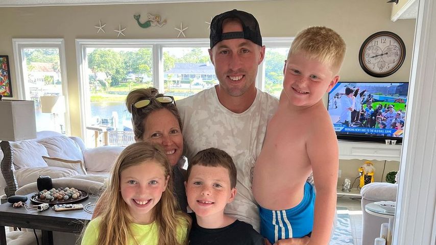 Brad Knighton mit seiner Familie