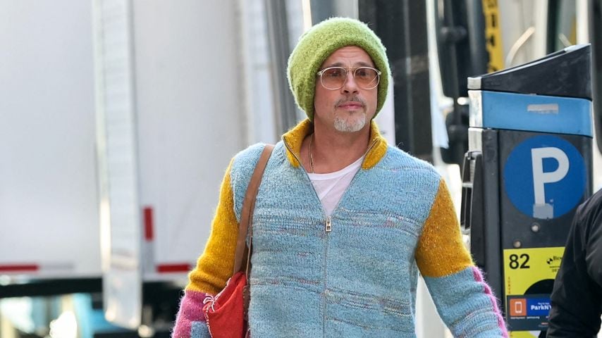 Yay oder Nay? Brad Pitt erscheint im bunten Look am Filmset!