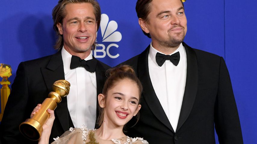 Brad Pitt, Leonardo DiCaprio und Julia Butters