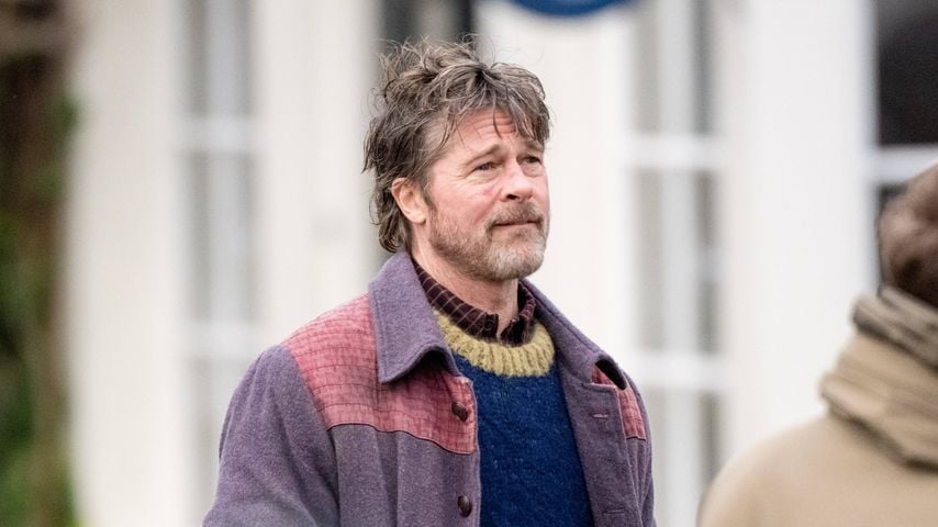 Kaum zu erkennen: Brad Pitt dreht zottelig in Amsterdam