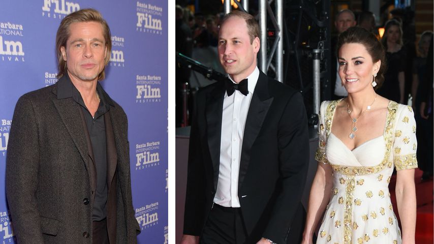 Brad Pitt scherzt über Prinz Harry: William & Kate amüsiert