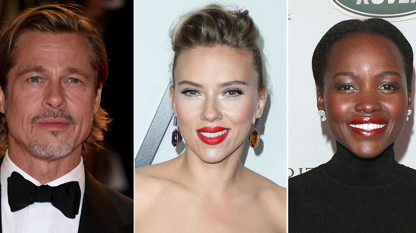 Brad Pitt, Scarlett Johansson, Lupita Nyong'o, Dezember 2019