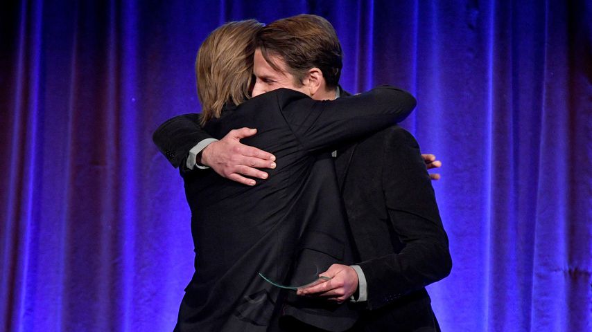 Brad Pitt und Bradley Cooper, Januar 2002, NY