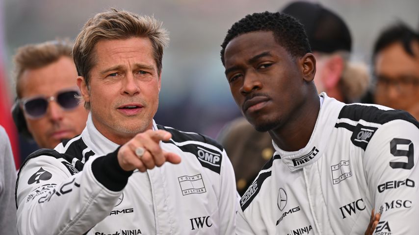 Brad Pitt und Damson Idris, Schauspieler