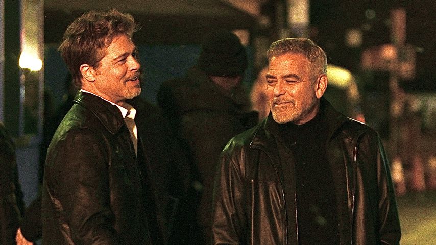 Brad Pitt und George Clooney im Januar 2023
