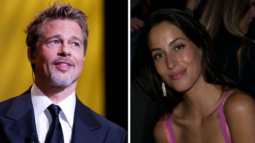 Für Brad Pitt? Ines de Ramon trägt eine Kette mit einem B