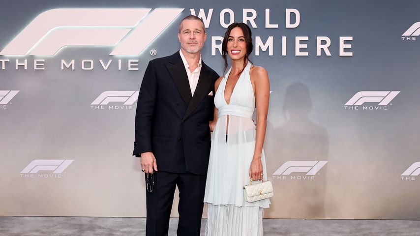 Brad Pitt und Ines de Ramon bei der "F1"-Premiere in New York City