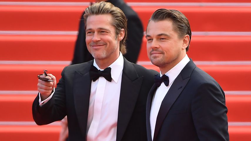 Brad Pitt und Leonardo DiCaprio bei einer Filmvorführung in Cannes
