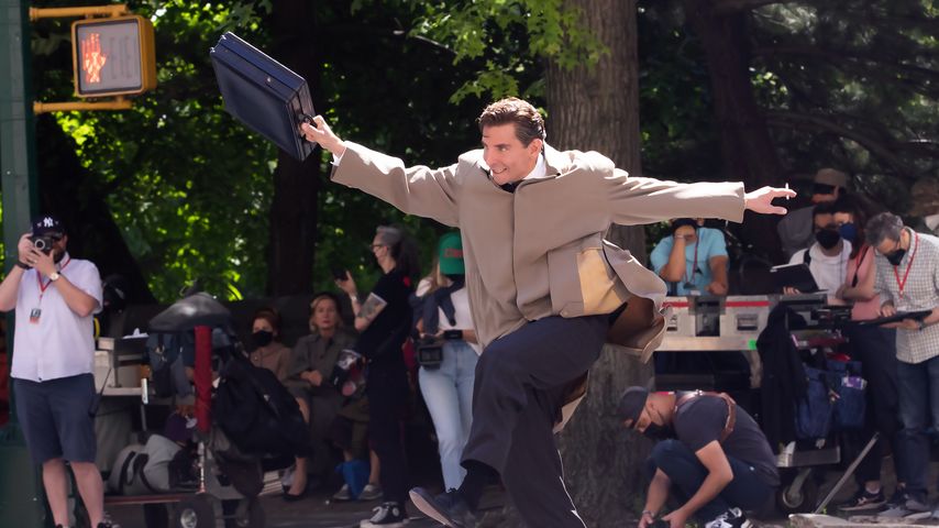 Bradley Cooper am Set von "Maestro" in New York City