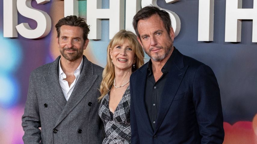 Bradley Cooper, Laura Dern und Will Arnett bei der Gala-Screening von "Is This Thing On" in London, 19. Januar 2026