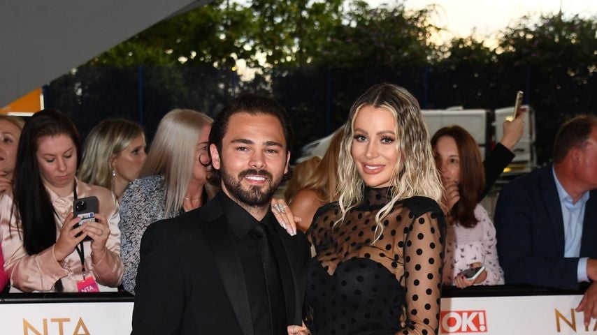Bradley Dack und Olivia Attwood bei den National Television Awards 2021 in London