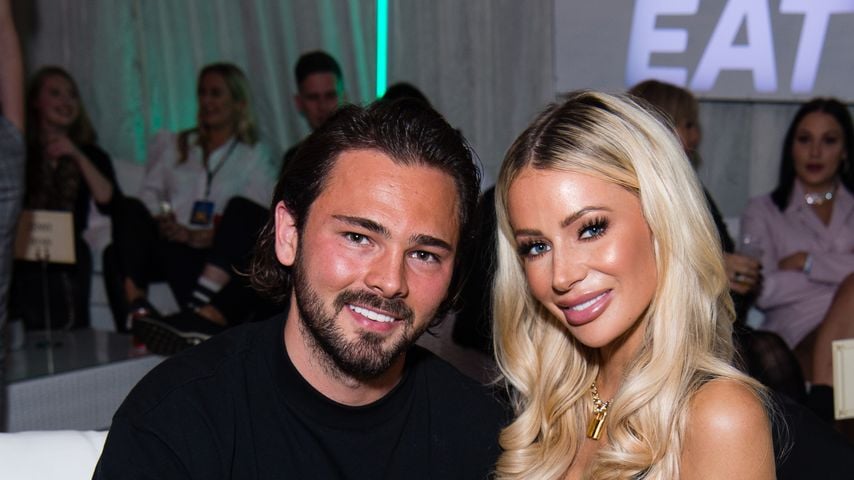 Bradley Dack und Olivia Attwood backstage bei "X Factor Celebrity" in London, 16. November 2019