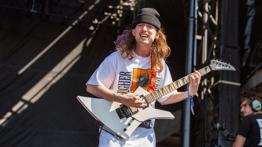 Brady Ebert von Turnstile beim Riot Fest im Douglas Park in Chicago, 14. September 2019
