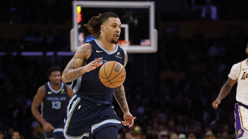 Brandon Clarke von den Memphis Grizzlies im Spiel gegen die Los Angeles Lakers in der Crypto.com Arena, 15. Dezember 2024