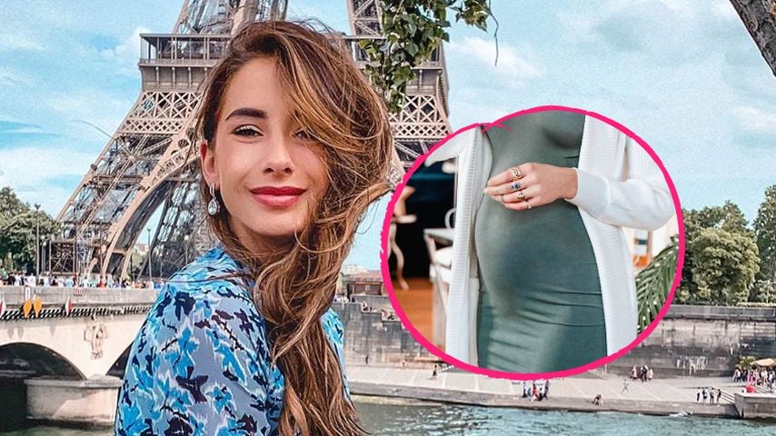 Richtig rund: Schwangere Brenda Patea zeigt ihren Babybauch