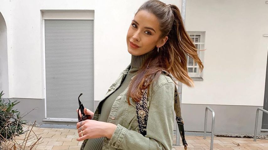 38. Woche: Brenda Pateas Babybauch ist wirklich kugelrund