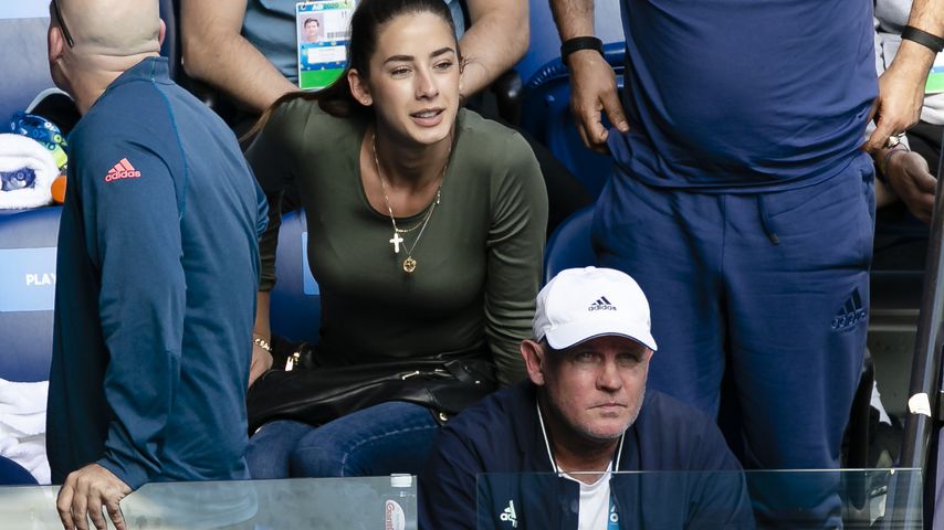 Brenda Patea während der Australian Open 2020 in der Spielerbox