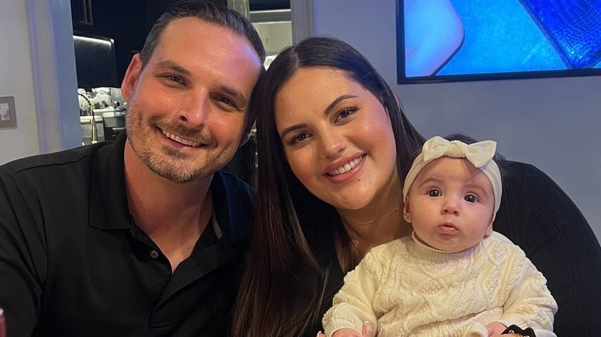 Brennon und Alexa Lemieux mit ihrer Tochter Vienna, Dezember 2024