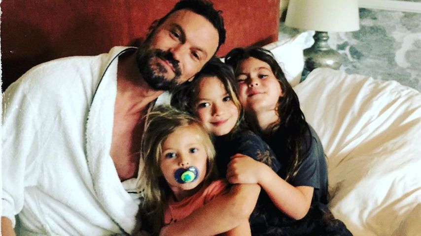 Brian Austin Green mit seinen drei Söhnen Journey, Bodhi und Noah