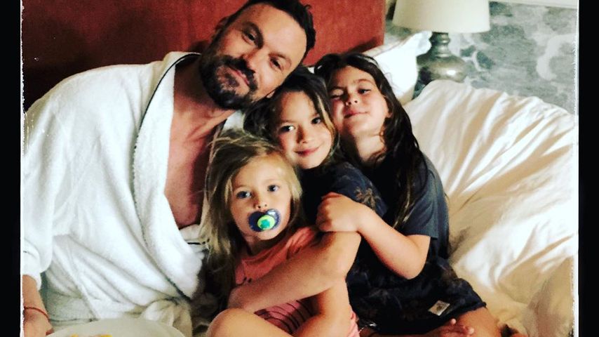 Brian Austin Green mit seinen drei Söhnen Journey, Bodhi und Noah