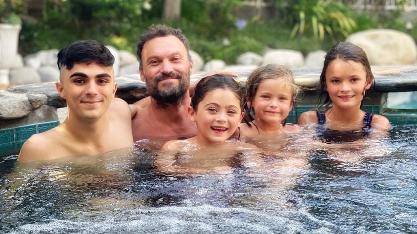 Brian Austin Green mit seinen Kids