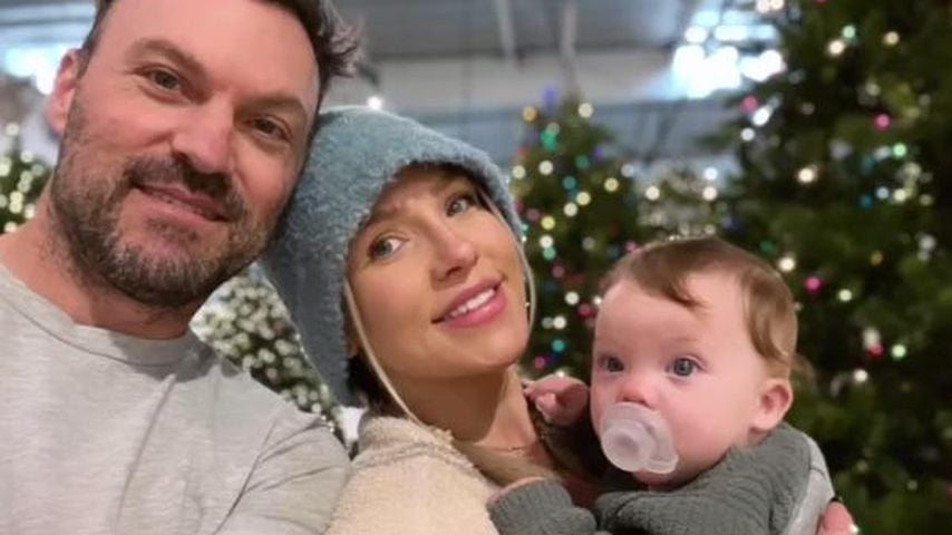 Brian Austin Green, Sharna Burgess und ihr Sohn Zane im Dezember 2022
