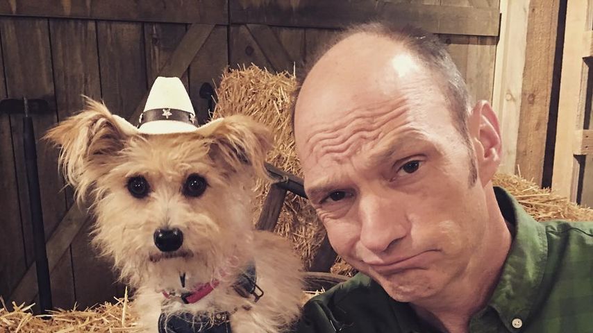 Brian Stepanek mit Hund