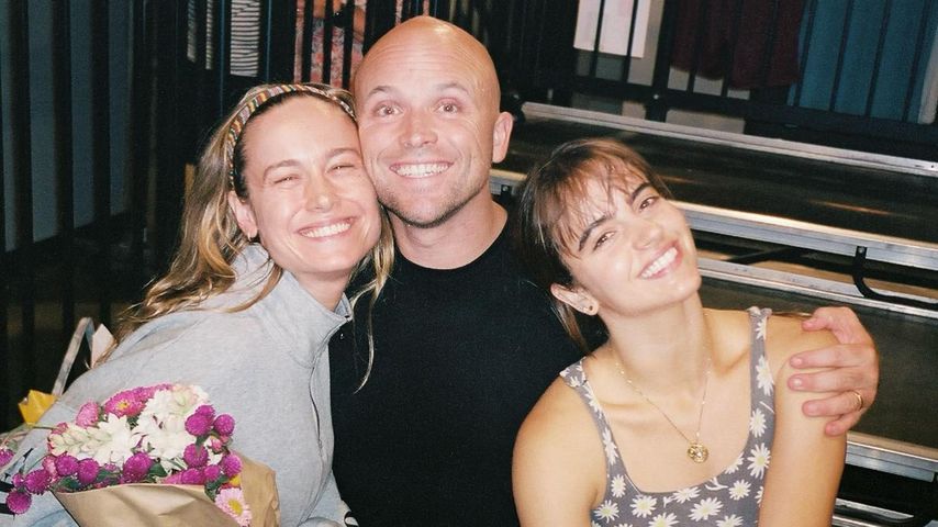 Brie Larson mit Balletttrainer Charlie Arches und Freundin Daisy Kate, 2023