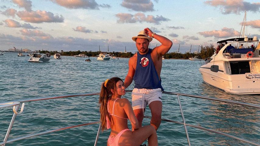 Brielle Biermann mit ihrem Kumpel Ethan