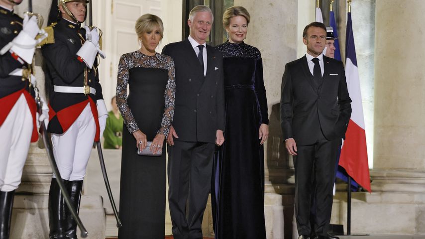 Brigitte Macron, König Philippe, Königin Mathilde und Emmanuel Macron im Oktober 2024