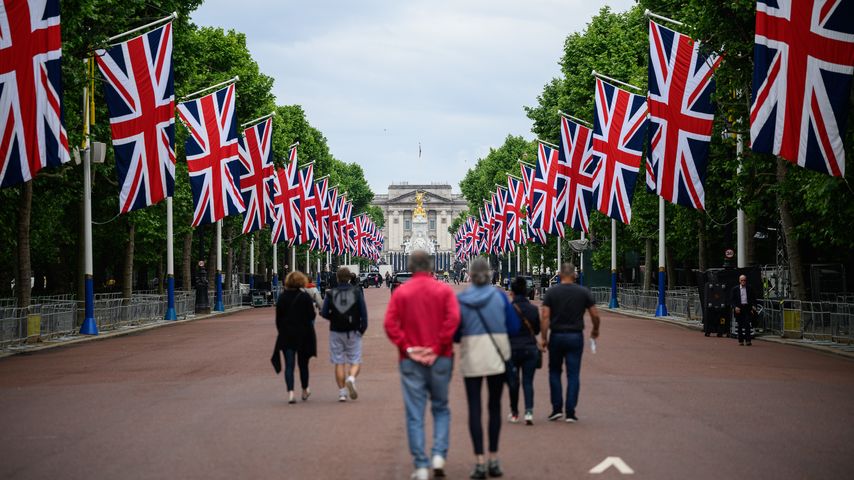 Vorbereitungen in London für das 70. Thronjubiläum der Queen