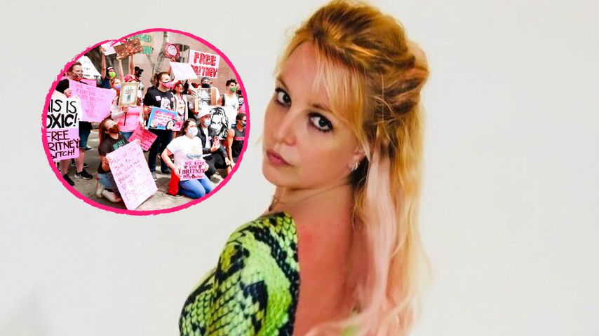 Vor Gerichtsgebäude: So wird Britney von Fans unterstützt!
